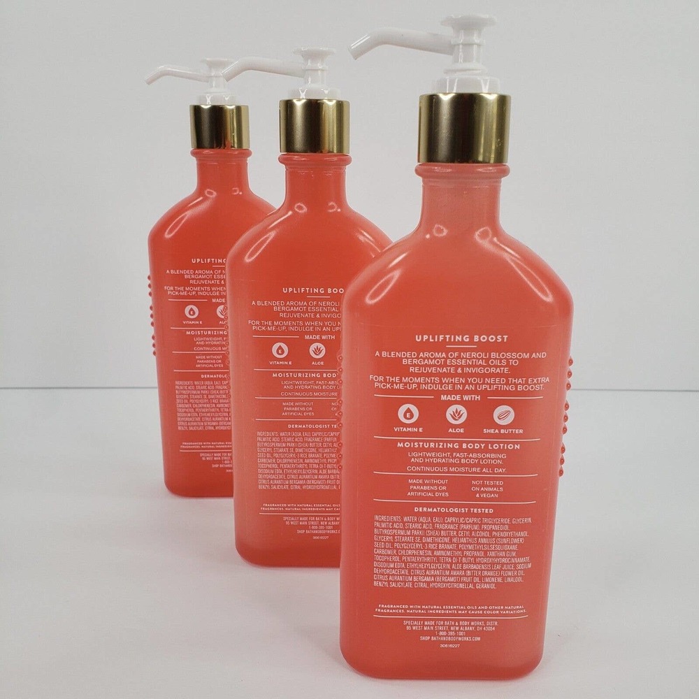 3 Bath & Body Works UPLIFTING BOOST Neroli Blossom Bergamot Pump Body Lotion - Picture 2 of 5